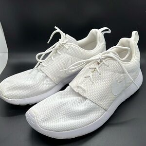 Women’s size 9 gently used Nike Roshe One Triple White 2016 511881-112
